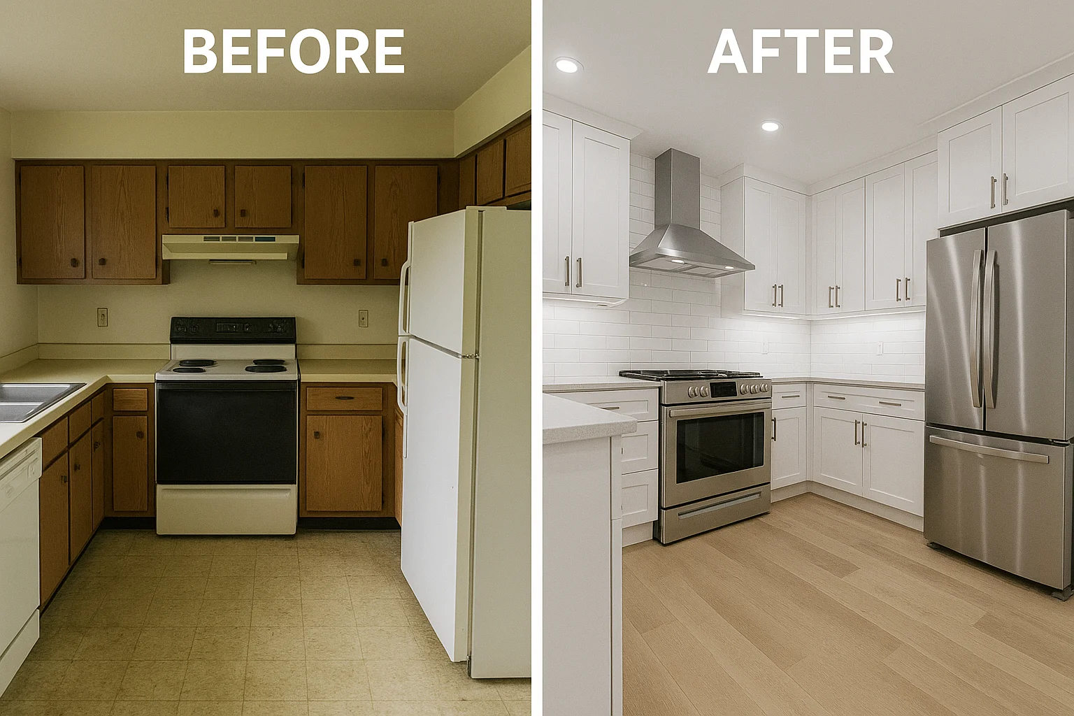 Kitchen Remodel - Before and After